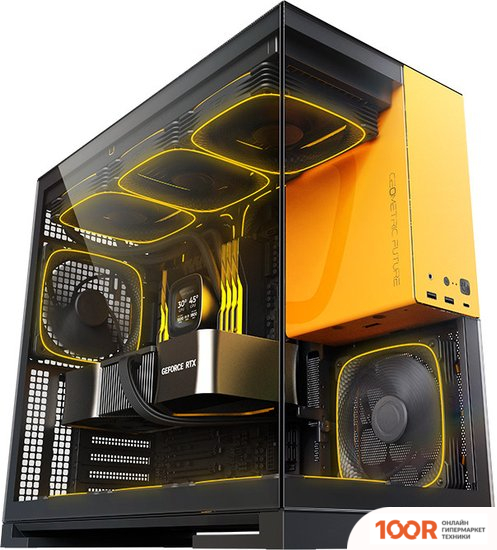 Корпус Geometric Future MODEL 5 5FAN (ЧЕРНЫЙ/ЖЕЛТЫЙ) (121723)