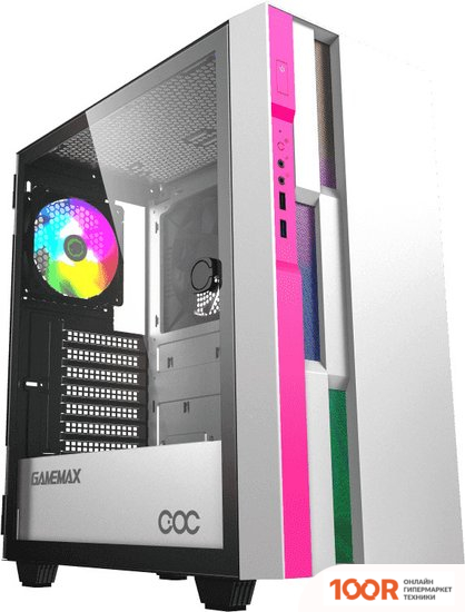 Корпус GameMax BRUFEN C3 (БЕЛЫЙ/РОЗОВЫЙ) (121583)