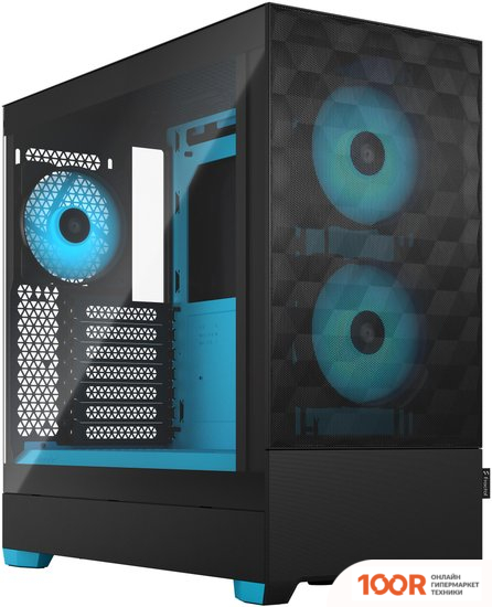 Корпус Fractal Design POP AIR RGB CYAN CORE TG CLEAR TINT FD-C-POR1A-02 (121505)