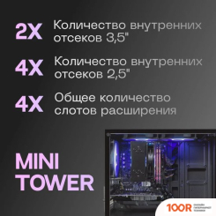 Корпус Eurocase M10 ARGB (ЧЕРНЫЙ) (121009)