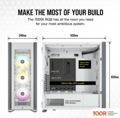 Корпус Corsair ICUE 7000X RGB CC-9011227-WW (120758)