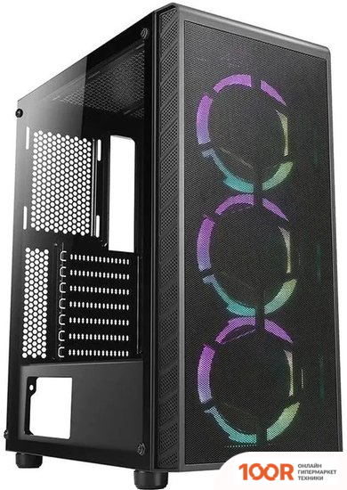 Корпус AZZA PRIME 360E (ЧЕРНЫЙ) (120503)