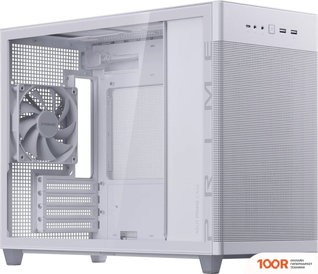 Корпус ASUS PRIME AP201 TG (БЕЛЫЙ) (120469)