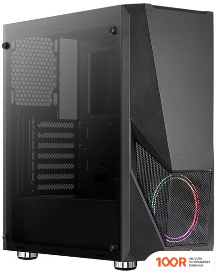 Корпус AeroCool ZAURON SATURN FRGB-G-BK-V1 (120417)