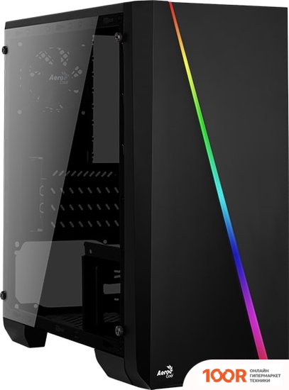 Корпус AeroCool CYLON MINI TEMPERED GLASS (ЧЕРНЫЙ) (120337)