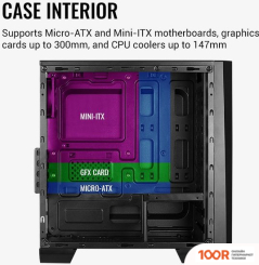 Корпус AeroCool CYLON MINI TEMPERED GLASS (БЕЛЫЙ) (120336)