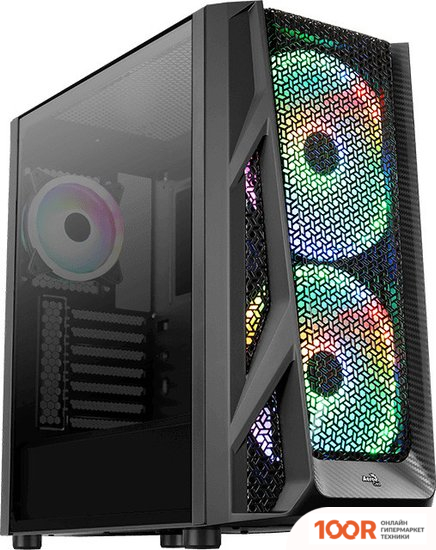 Корпус AeroCool AIRHAWK DUO-G-BK-V1 (120306)