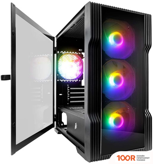 Корпус 1stPlayer TRILOBITE T3-G (ЧЕРНЫЙ) (120141)