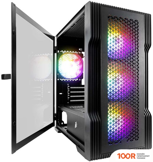 Корпус 1stPlayer TRILOBITE T3-BK-4F1 (120139)