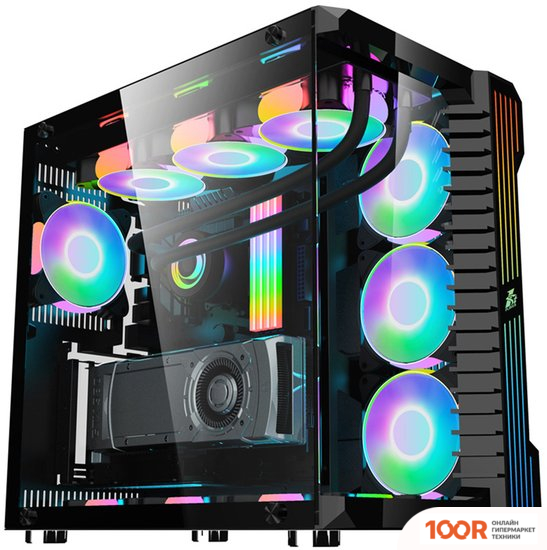 Корпус 1stPlayer STEAMPUNK SP9 (ЧЕРНЫЙ) (120134)