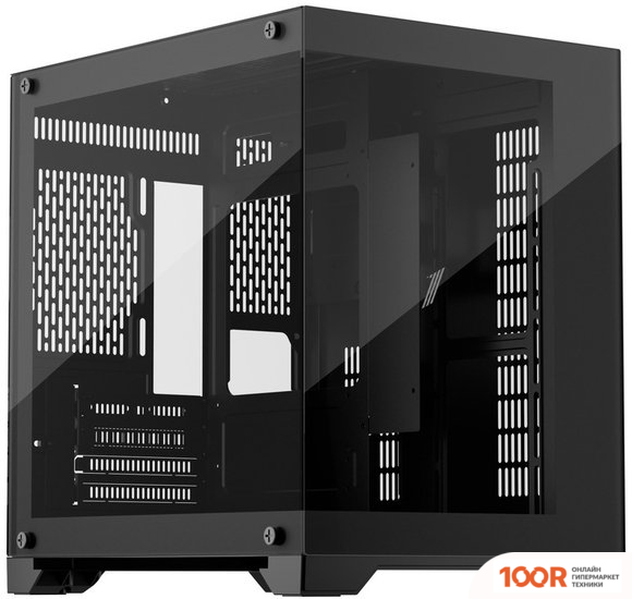 Корпус 1stPlayer MV5-TRANSPARENT (ЧЕРНЫЙ) (120111)