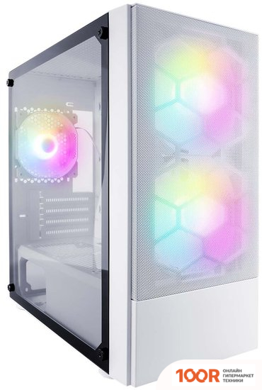 Корпус 1stPlayer FIREBASE X4-M-WH-2F1P-W-1F1-W (120057)