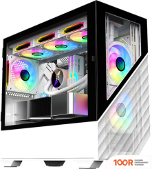 Корпус 1stPlayer DK D7 D7-WH-3F1-W (120029)