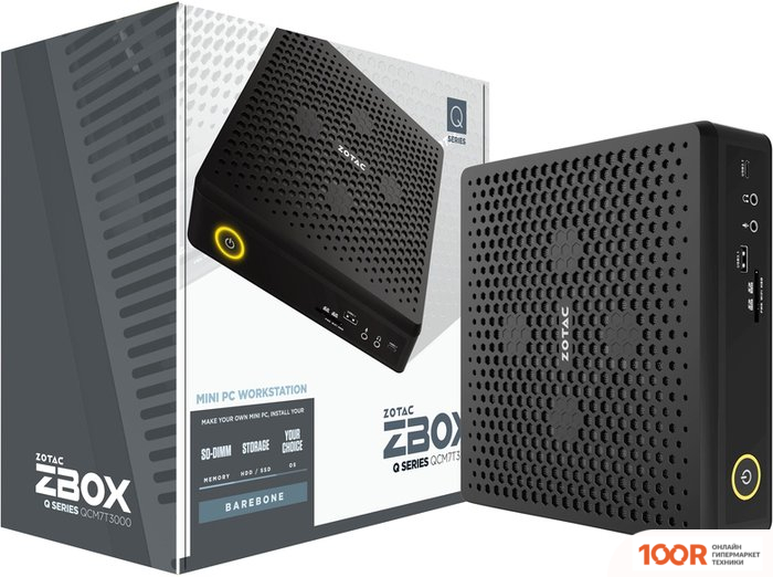 Компьютер ZOTAC ZBOX QCM7T3000 (116201)