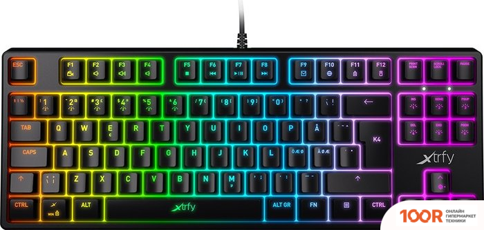 Клавиатура Xtrfy K4 TKL RGB (ЧЕРНЫЙ) (73218)