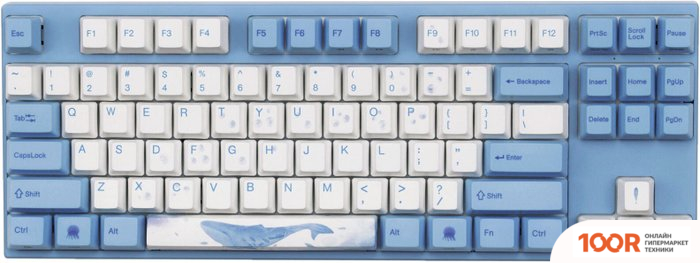 Клавиатура Varmilo VEM87 SEA MELODY (EC V2 IRIS, НЕТ КИРИЛЛИЦЫ) (73174)