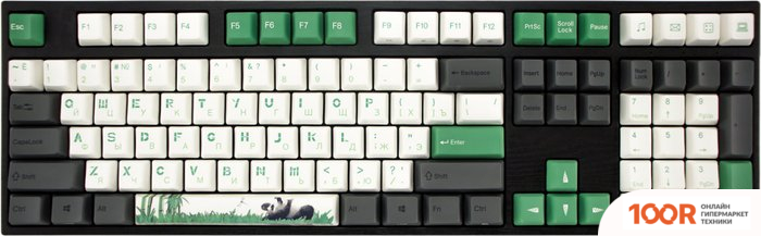 Клавиатура Varmilo VEM108 PANDA R2 (EC SAKURA V2, НЕТ КИРИЛЛИЦЫ) (73171)