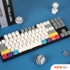 Клавиатура Varmilo VED87 V2 DUAL MODE CMYK (CHERRY MX BROWN, НЕТ КИРИЛЛИЦЫ) (73164)