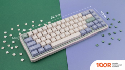 Клавиатура Varmilo MINILO EUCALYPTUS VXB67 (EC ROSE V2, НЕТ КИРИЛЛИЦЫ) (73000)