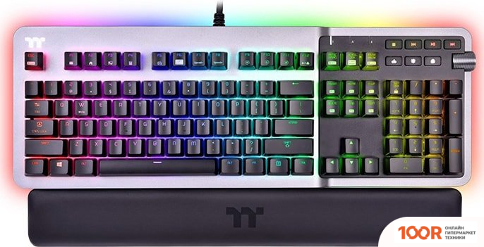 Клавиатура Thermaltake ARGENT K5 RGB (CHERRY MX SPEED SILVER) (72928)