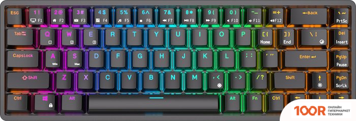 Клавиатура Royal Kludge RKG68 RGB (ЧЕРНЫЙ, RK RED) (72805)