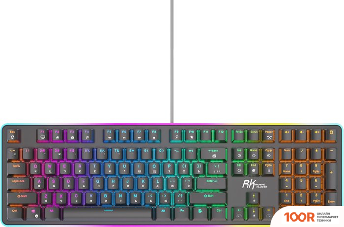 Клавиатура Royal Kludge RK918 RGB (ЧЕРНЫЙ, RK BROWN) (72788)