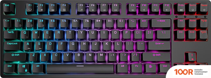 Клавиатура Royal Kludge RK87 RGB (ЧЕРНЫЙ, RK RED) (72783)