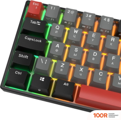 Клавиатура Royal Kludge RK71 ISO RGB (ЧЕРНЫЙ, RK RED) (72767)