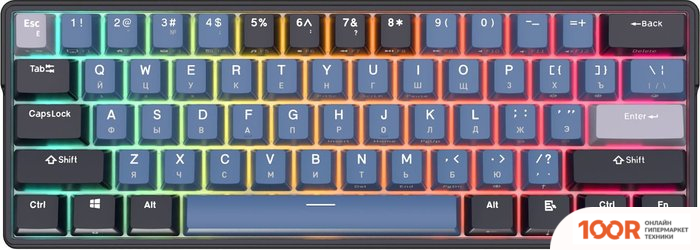 Клавиатура Royal Kludge RK61 PLUS RGB (ЧЕРНЫЙ, RK BROWN) (72759)