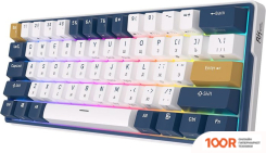 Клавиатура Royal Kludge RK61 PLUS RGB (БЕЛЫЙ, RK CYAN) (72758)