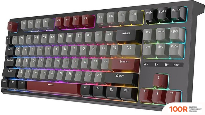 Клавиатура Royal Kludge RK-R87 RGB (ЧЕРНЫЙ, RK BROWN) (72739)