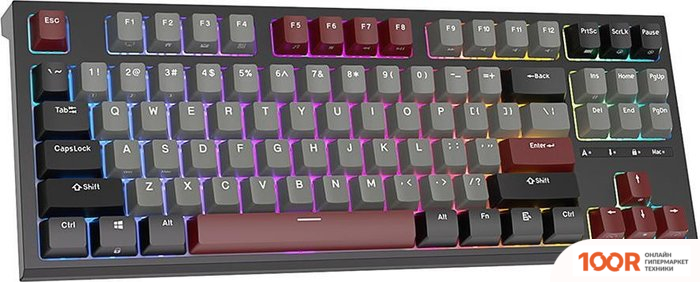 Клавиатура Royal Kludge RK-R87 RGB (ЧЕРНЫЙ, RK BLUE) (72738)