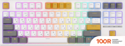 Клавиатура Royal Kludge RK-R87 RGB (БЕЛЫЙ/ЖЕЛТЫЙ, RK BROWN) (72736)