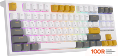 Клавиатура Royal Kludge RK-R87 RGB (БЕЛЫЙ/ЖЕЛТЫЙ, RK BROWN) (72736)