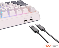 Клавиатура Royal Kludge RK-H81 RGB WHITE NIGHT (RK CYAN) (72726)