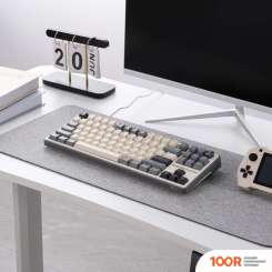 Клавиатура Royal Kludge R87 PRO RGB HALF GREY (RK CREAM) (72721)