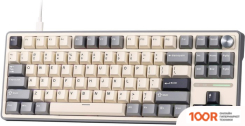 Клавиатура Royal Kludge R87 PRO RGB HALF GREY (RK CREAM) (72721)