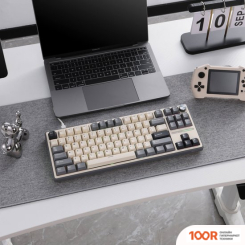 Клавиатура Royal Kludge R87 PRO RGB HALF GREY (RK CREAM) (72721)