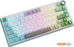 Клавиатура Royal Kludge R75 RGB SKY CYAN (RK SILVER) (72719)