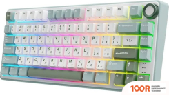 Клавиатура Royal Kludge R75 RGB SKY CYAN (RK BROWN) (72717)