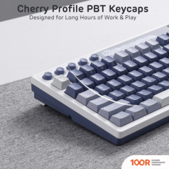 Клавиатура Royal Kludge M87 RGB OCEAN BLUE (RK CREAM) (72706)