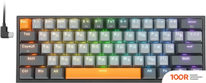Клавиатура Redragon FIZZ PRO (ЧЕРНЫЙ/СЕРЫЙ) (72648)