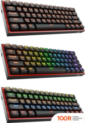 Клавиатура Redragon FIZZ PRO (ЧЕРНЫЙ/КРАСНЫЙ) (72647)