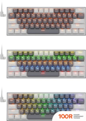 Клавиатура Redragon FIZZ PRO (БЕЛЫЙ/СЕРЫЙ) (72646)