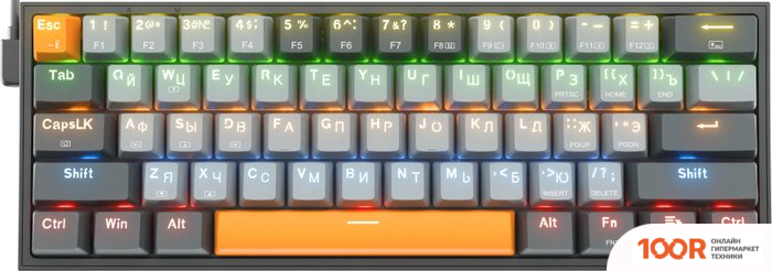 Клавиатура Redragon FIZZ (ЧЕРНЫЙ/СЕРЫЙ) (72644)