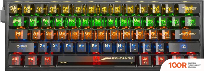 Клавиатура Redragon FIZZ (ПРОЗРАЧНЫЙ/ЧЕРНЫЙ) (72640)