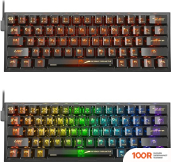 Клавиатура Redragon FIZZ (ПРОЗРАЧНЫЙ/ЧЕРНЫЙ) (72640)