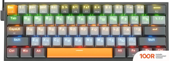 Клавиатура Redragon FIZZ (REDRAGON RED, ЧЕРНЫЙ/СЕРЫЙ) (72637)