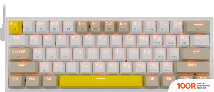 Клавиатура Redragon FIZZ (REDRAGON RED, БЕЛЫЙ/БЕЖЕВЫЙ) (72635)