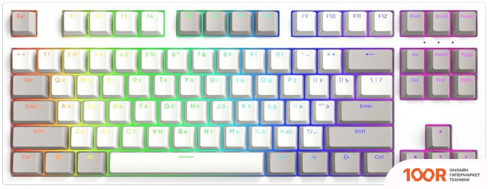 Клавиатура Red Square KEYROX TKL CLASSIC (БЕЛЫЙ/СЕРЫЙ) (72597)